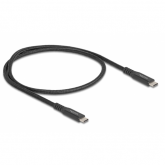 Cablu de date Delock 80023, USB-C male - USB-C male, 0.5m, Black
