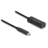 Cablu Delock 80027, USB-C female - USB-C male, 3m, Black