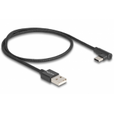 Cablu Delock 80029, USB-A male - USB-C male, 0.5m, Black
