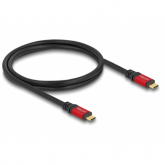 Cablu de date Delock 80050, USB-C male - USB-C male, 1m, Black