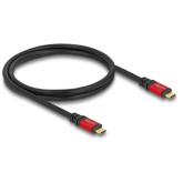 Cablu de date Delock 80050, USB-C male - USB-C male, 1m, Black