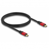 Cablu de date Delock 80090, USB-C male - USB-C male, 1m, Black