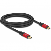 Cablu de date Delock 80091, USB-C male - USB-C male, 2m, Black