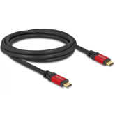 Cablu de date Delock 80091, USB-C male - USB-C male, 2m, Black