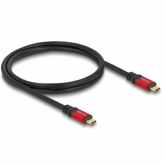 Cablu de date Delock 80091, USB-C male - USB-C male, 1m, Black