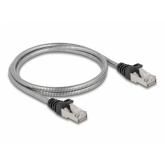 Patch Cord Delock 80108, U/FTP, Cat6a, 1m, Silver