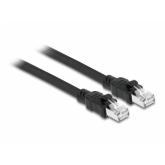 Patch Cord Delock 80115, F/UTP, Cat6a, 3m, Black