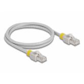 Patch Cord Delock 80118, S/FTP, Cat6a, 1m, White