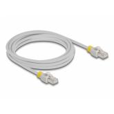 Patch Cord Delock 80120, S/FTP, Cat6a, 3m, White
