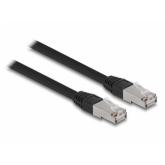 Patch Cord Delock 80126, S/FTP, Cat6a, 1m, Black