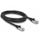 Patch Cord Delock 80135, S/FTP, Cat6a, 2m, Black