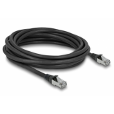 Patch Cord Delock 80137, S/FTP, Cat6a, 5m, Black
