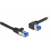 Patch Cord Delock 80218, S/FTP, Cat6a, 1m, Black