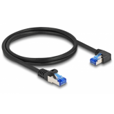 Patch Cord Delock 80222, S/FTP, Cat.6A, 1m, Black