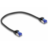 Patch Cord Delock 80225, S/FTP, Cat.6A, 0.25m, Black