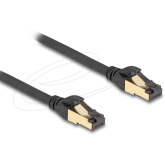 Patch Cord Delock 80250, S/FTP, Cat.6A, 3 m, Black
