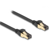 Patch Cord Delock 80252, S/FTP, Cat6a, 10m, Black