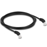 Patch Cord Delock 80276, S/FTP, Cat.6A, 2m, Black