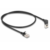 Patch Cord Delock 80286, S/FTP, Cat.6a, 0.5m, Black