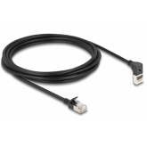 Patch Cord Delock 80289, S/FTP, Cat.6a, 3m, Black