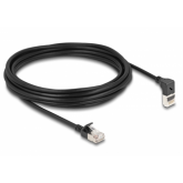 Patch Cord Delock 80290, F/FTP, Cat6a, 5m, Black