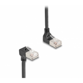 Patch Cord Delock 80291, S/FTP, Cat.6a, 0.25m, Black