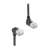 Patch Cord Delock 80292, S/FTP, Cat6a, 0.5m, Black