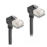 Patch Cord Delock 80297, S/FTP, Cat6a, 0.25m, Black