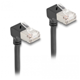 Patch Cord Delock 80299, S/FTP, Cat6a, 1m, Black