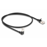 Patch Cord Delock 80304, S/FTP, Cat6a, 0.5m, Black