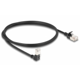 Patch Cord Delock 80305, S/FTP, Cat.6A, 1m, Black