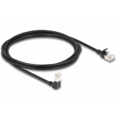 Patch Cord Delock 80306, S/FTP, Cat.6A, 2m, Black