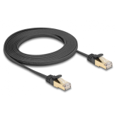 Patch Cord Delock 80327, U/FTP, Cat.6A, 3m, Black
