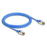 Patch Cord Delock 80334, F/FTP, Cat.8.1, 2m, Blue