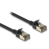 Patch Cord Delock 80337, F/FTP, Cat.8.1, 0.25m, Black