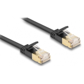 Patch Cord Delock 80345, U/FTP, Cat7, 0.3m, Black
