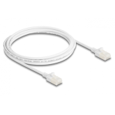 Patch Cord Delock 80360, U/UTP, Cat6a, 2m, White
