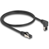 Patch Cord Delock 80393, S/FTP, Cat.8.1, 0.5m, Black