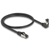 Patch Cord Delock 80399, S/FTP, Cat.8.1, 0.5m, Black