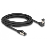 Patch Cord Delock 80447, S/FTP, Cat.8.1, 3m, Black