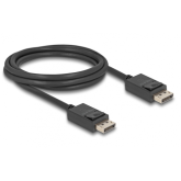 Cablu Delock 80493, DisplayPort male - DisplayPort male, 2m, Black