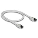 Patch Cord Delock 80557, S/FTP, Cat8.1, 0.5m, Gray
