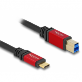 Cablu Delock 80612, USB-C male - USB-B male, 1m, Black
