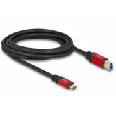 Cablu Delock 80614, USB-C male - USB-B, 3m, Black