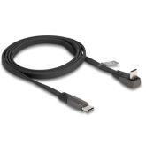 Cablu de date Delock 80750, USB-C male - USB-C male, 0.14m, Black