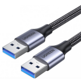 Cablu Ugreen 80791, USB-A male - USB-A male, 2m, Black