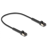 Patch Cord Delock 80932, RJ45 - RJ45, U/FTP, Cat6a, 0.25m, Black