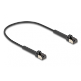 Patch Cord Delock 80938, U/FTP, Cat.8.1, 0.25m, Black