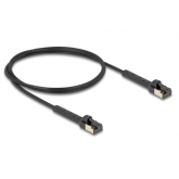 Patch Cord Delock 80940, U/FTP, Cat.8.1, 1m, Black