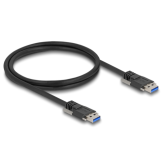 Cablu Delock 80997, USB-A male - USB-A male, 1m, Black